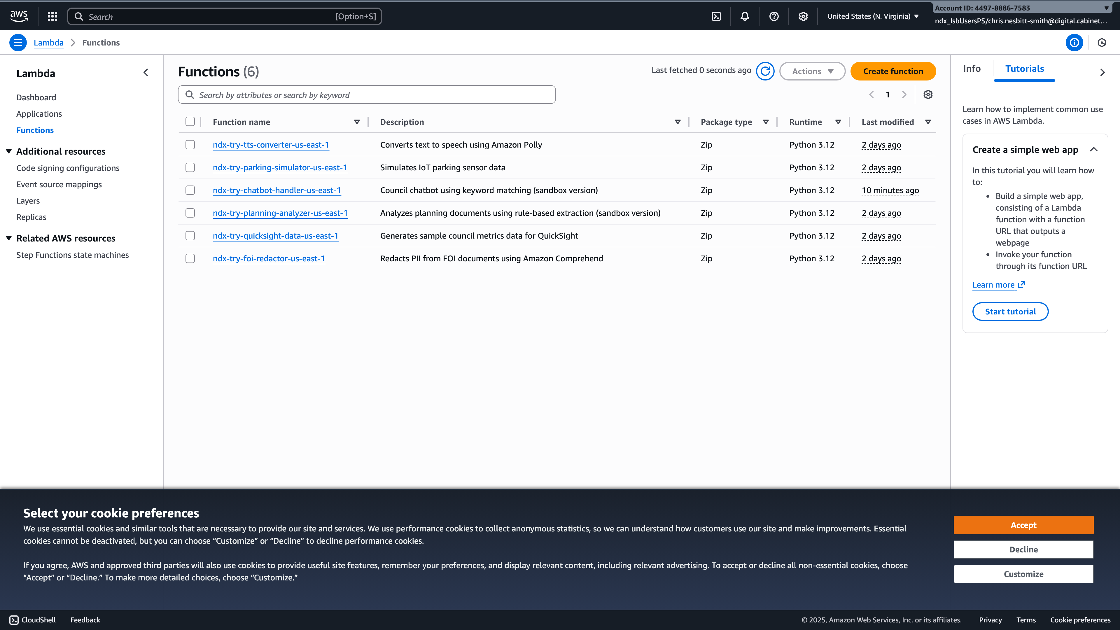 AWS Console showing Bedrock Guardrails